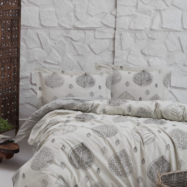 keep london dolce sleep series natural cotton(doğal pamuk) Çift kişilik nevresim takımı gri (copy)