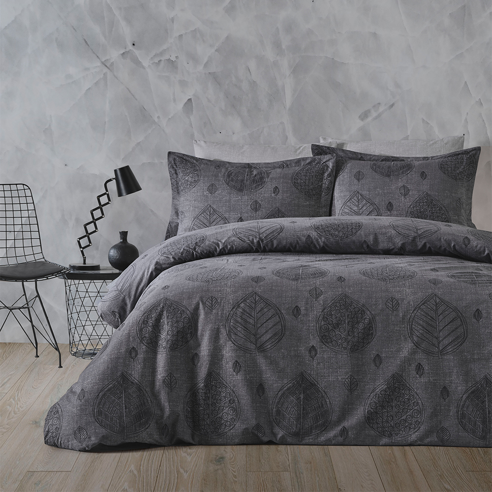 keep london dolce sleep series natural cotton(doğal pamuk) Çift kişilik nevresim takımı gri (copy)