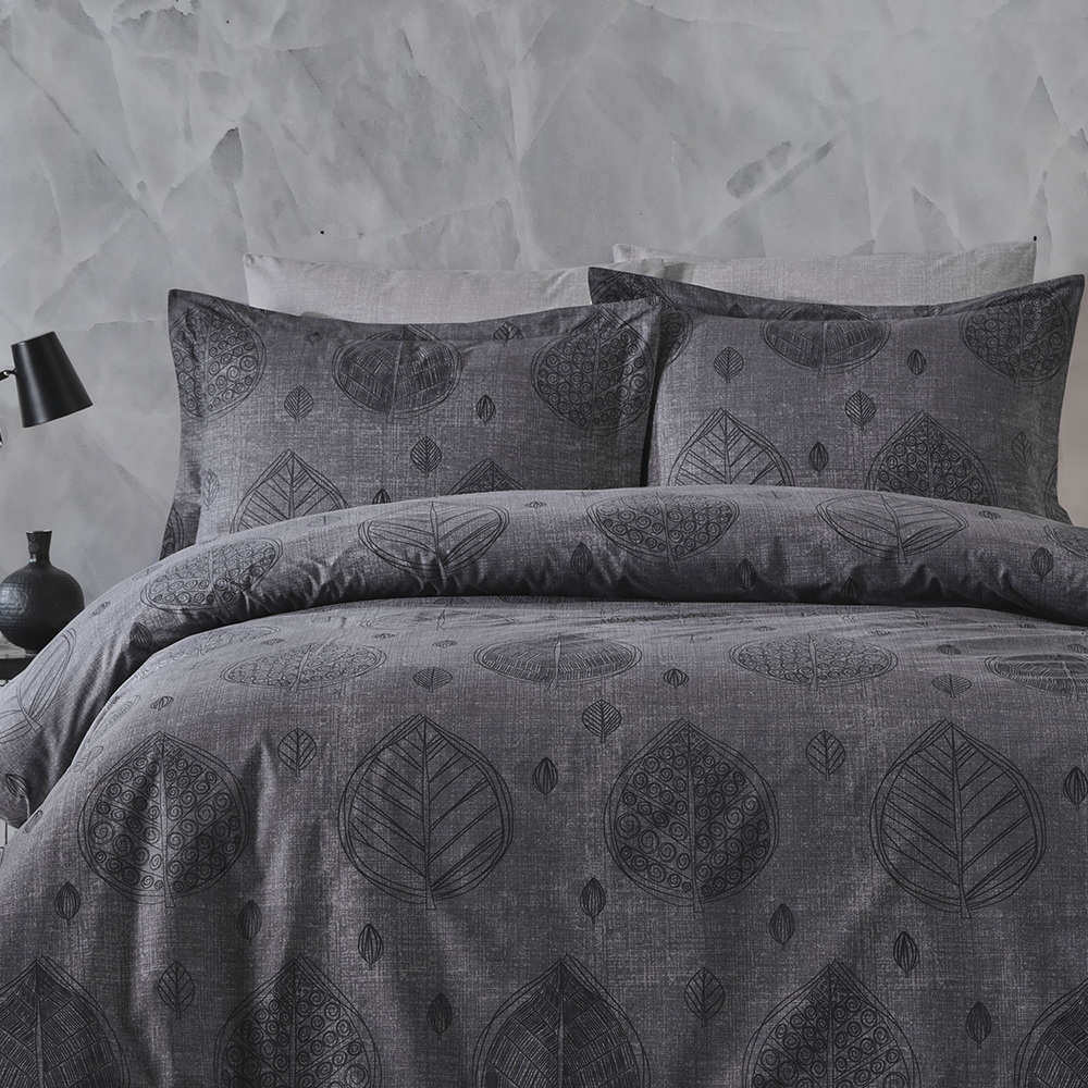 keep london dolce sleep series natural cotton(doğal pamuk) Çift kişilik nevresim takımı gri (copy)