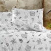 keep london home series natural cotton(doğal pamuk) tek kişilik nevresim takımı gri