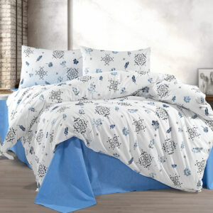 keep london home series natural cotton(doğal pamuk) Çift kişilik nevresim takımı gri (copy)