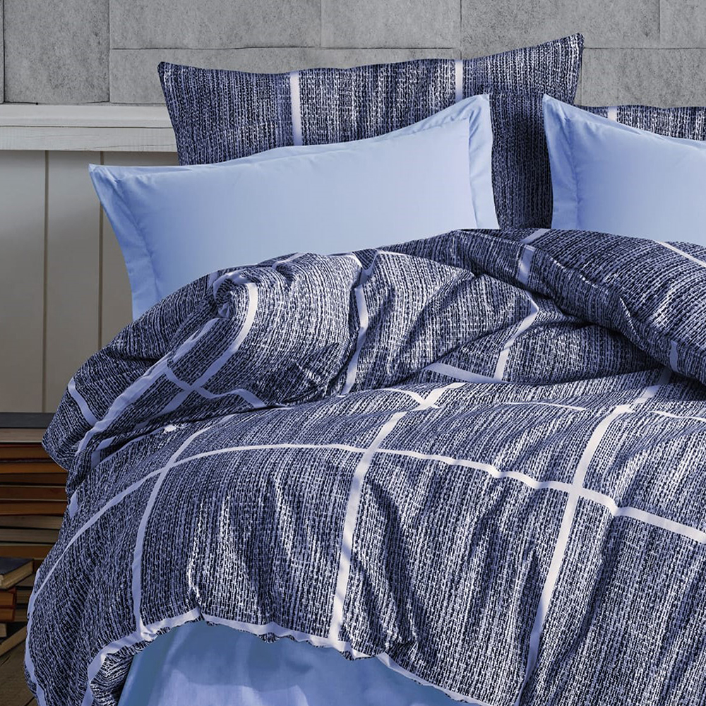 keep london home series natural cotton(doğal pamuk) Çift kişilik nevresim takımı gri (copy)