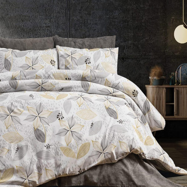 keep london home series natural cotton(doğal pamuk) Çift kişilik nevresim takımı yelpaze (copy)