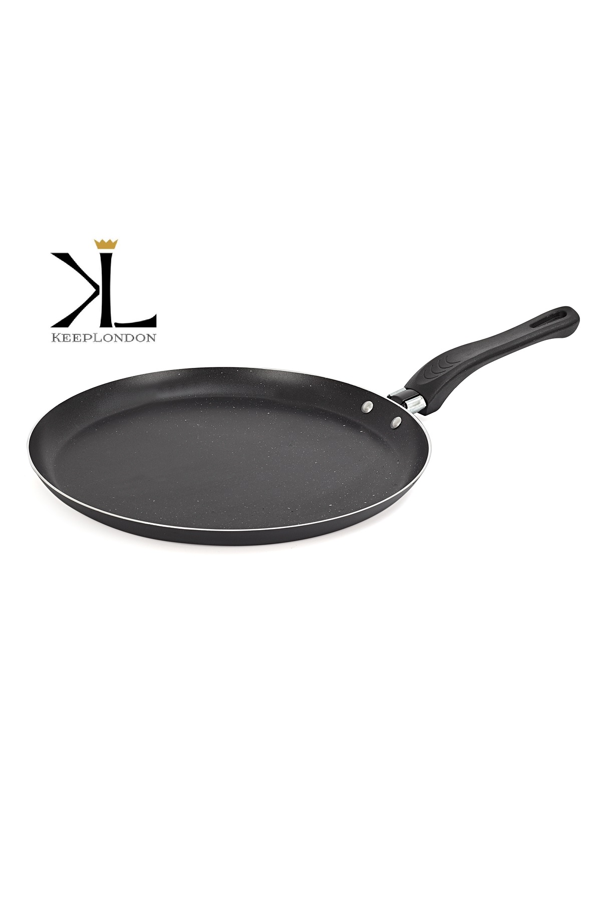 keep london kitchen cooker serisi grey granit kaplama alüminyum döküm 28cm krep tavası