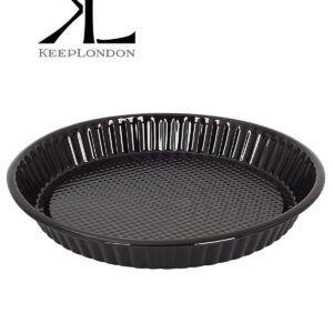 keep london kitchen cooker serisi siyah emaye tart kalıbı