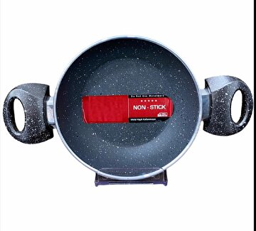 keep london kitchen ephesus serisi granit 4mm 18cm Çift kulplu yanmaz yapışmaz sahan